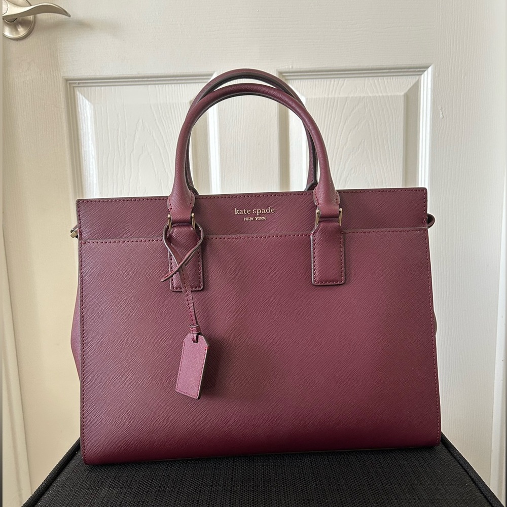 NWT Kate Spade dark cherry purse